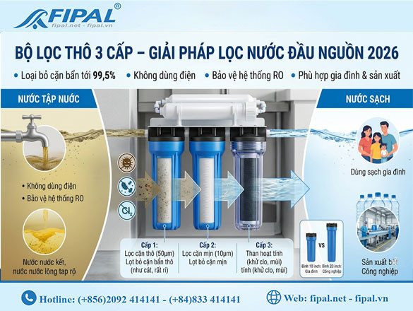 Bộ lọc thô 3 cấp