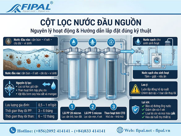 Cột lọc nước đầu nguồn