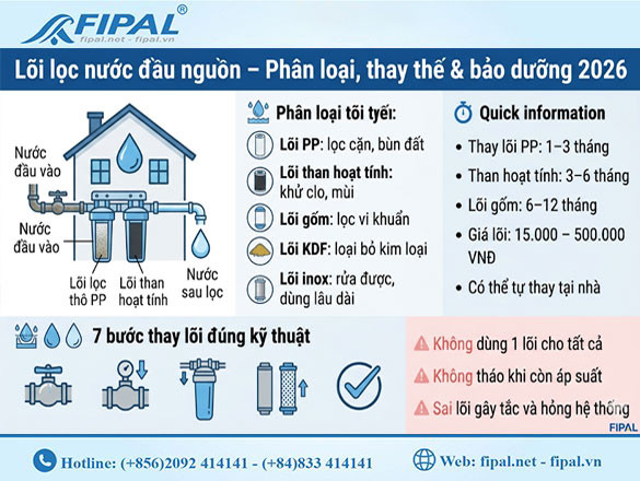 Lõi lọc nước đầu nguồn