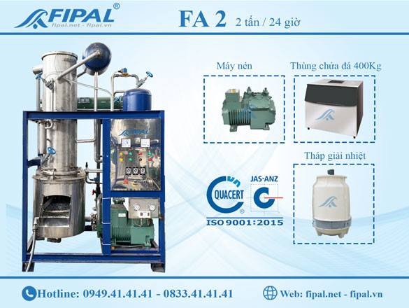 Máy làm đá viên 2 tấn FA2