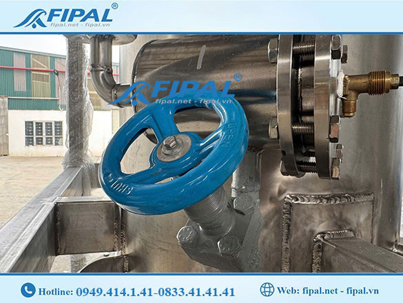 Van chặn máy làm đá viên